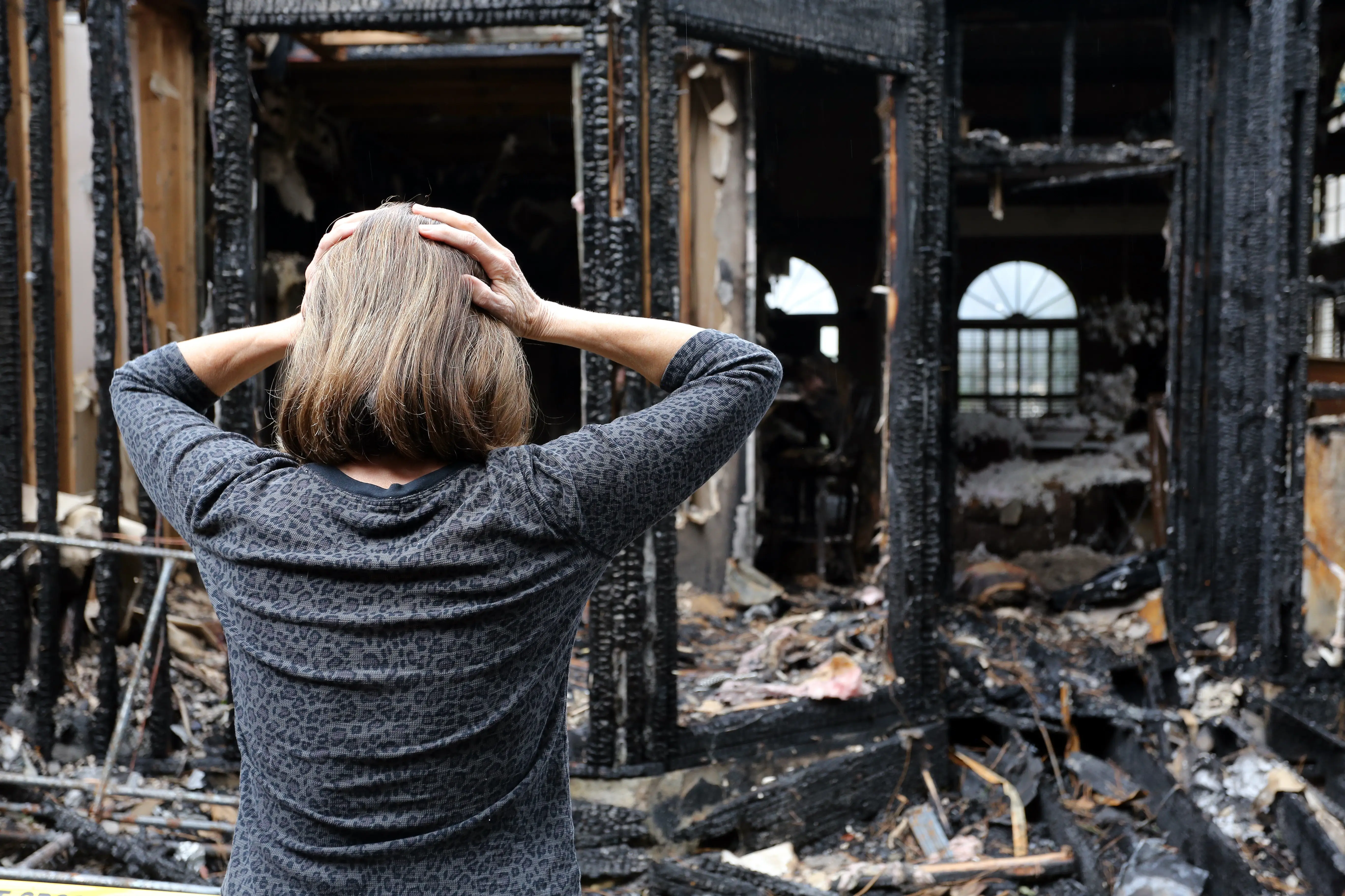 fire damage lady fire damage lady
